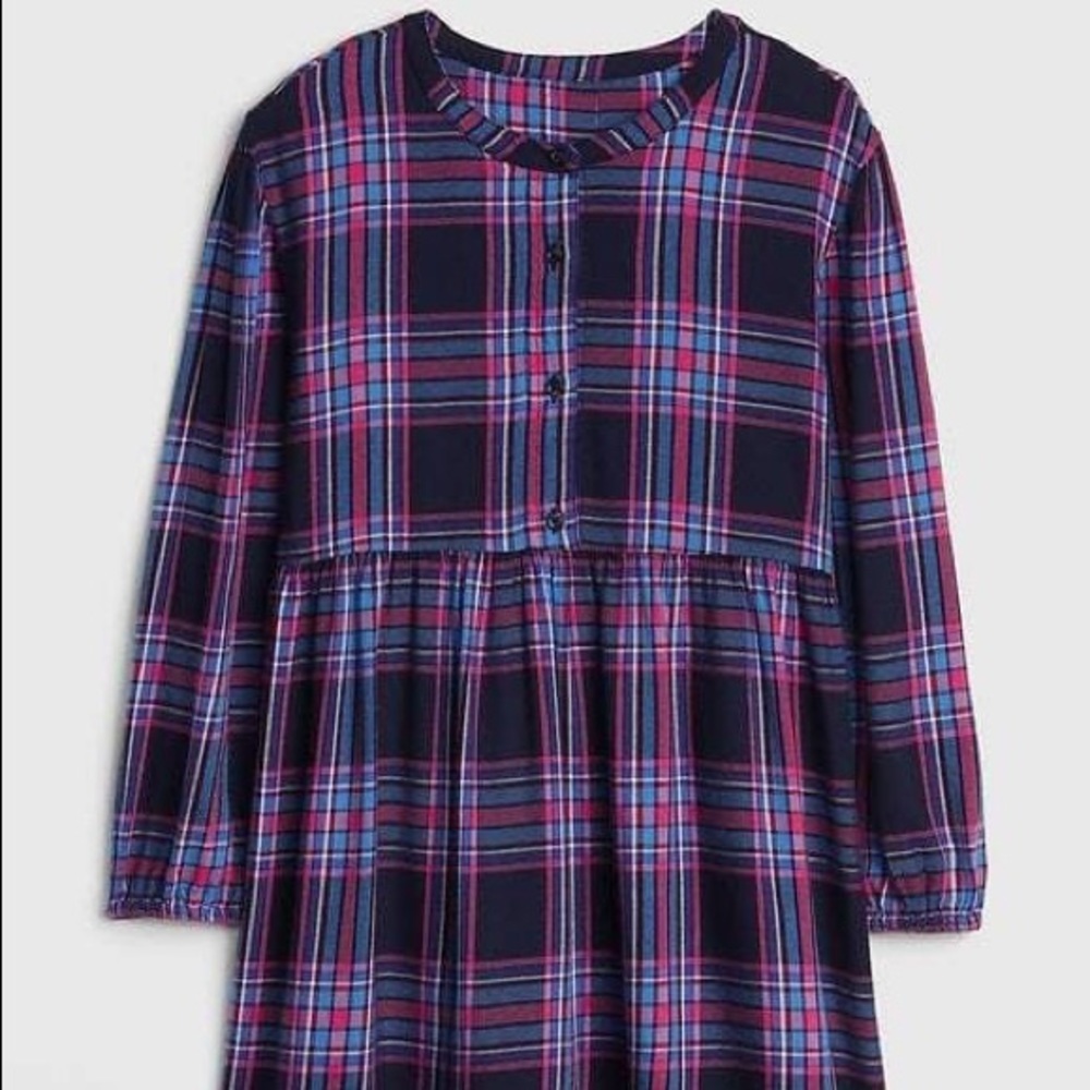 Gap Kids plaid long sleeve dress - size small